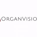 The logo for Organvision, a styalised heart next to the groups name.